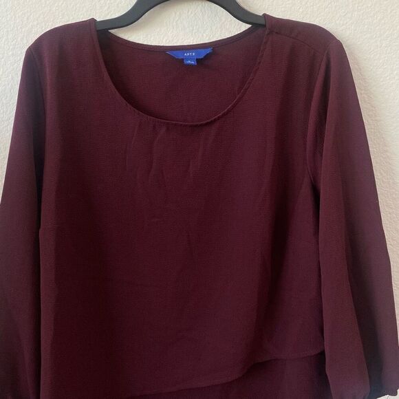 Apt 9 Tiered Blouse Size L - Picture 3 of 7